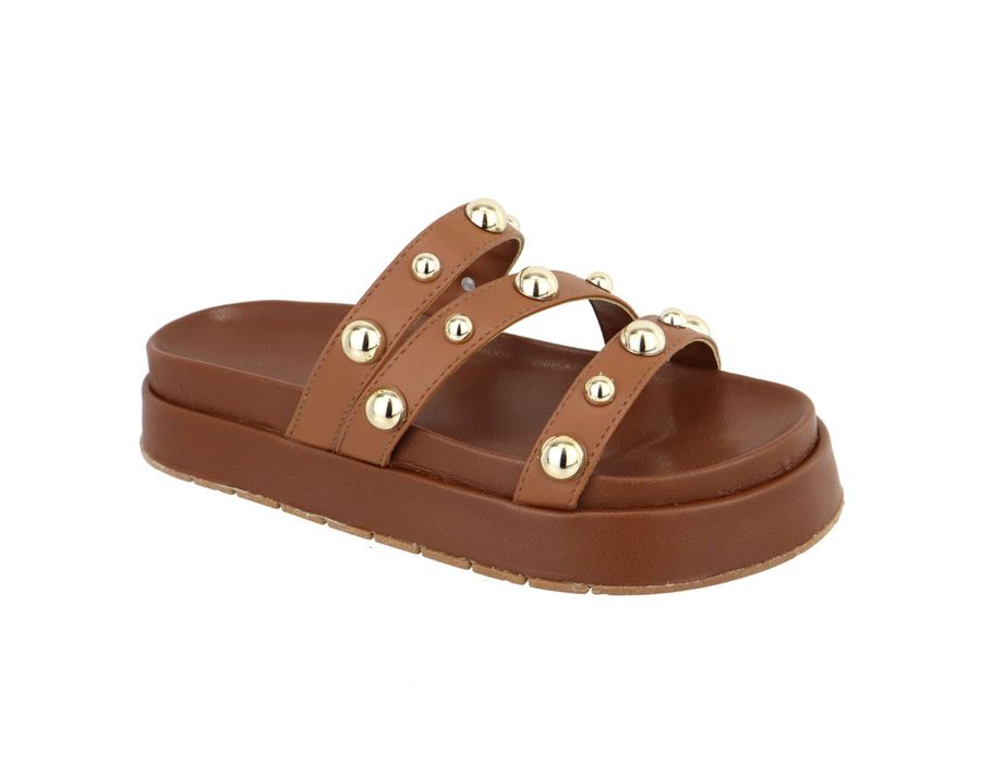 Flatform Flora Caramelo | KUENTO SHOES