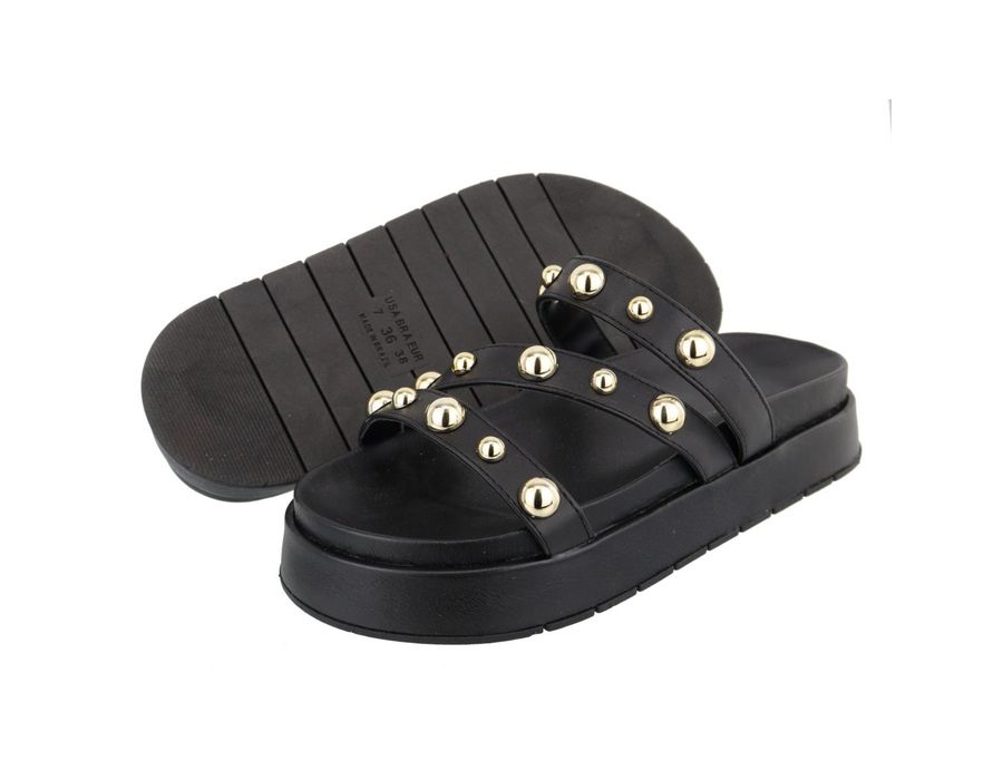 Flatform Flora Preta | KUENTO SHOES