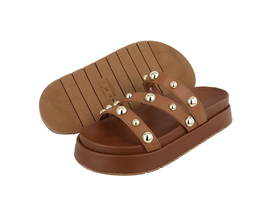 Flatform Flora Caramelo | KUENTO SHOES