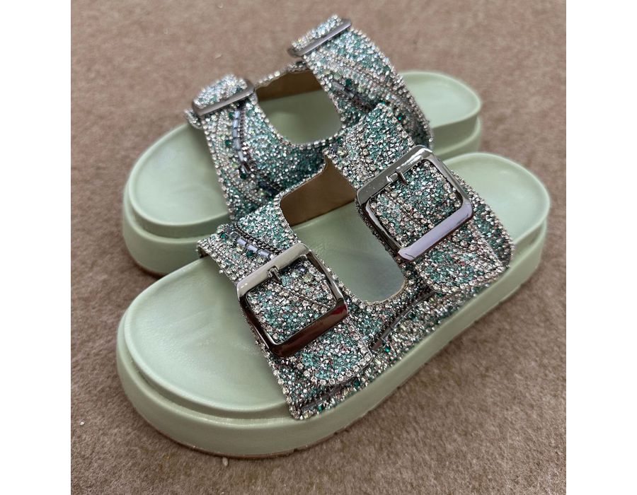 Flatform Aurora Verde Menta | KUENTO SHOES