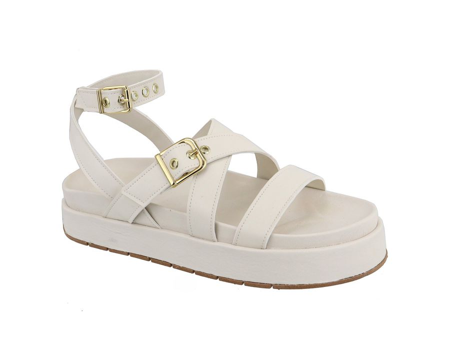 Flatform Sarah Off White | KUENTO SHOES